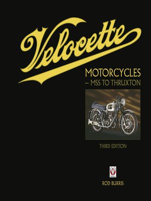 cover image of Velocette Motorcycles